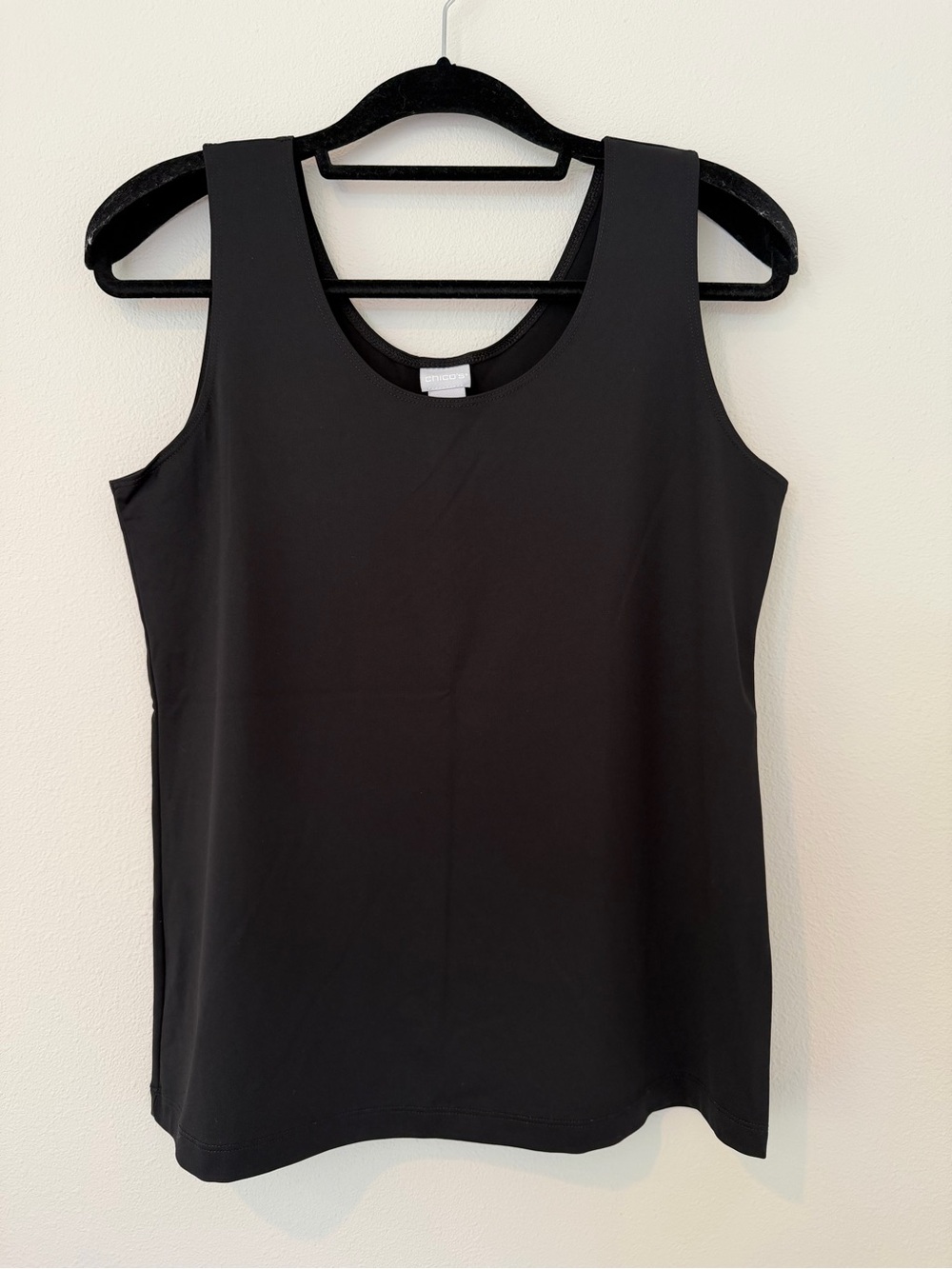 Chico’s Classic Black Sleeveless Tank Top - Women's Large, Chico’s size 2